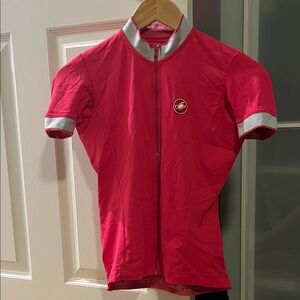 Women's Pink castelli Cycling Jersey